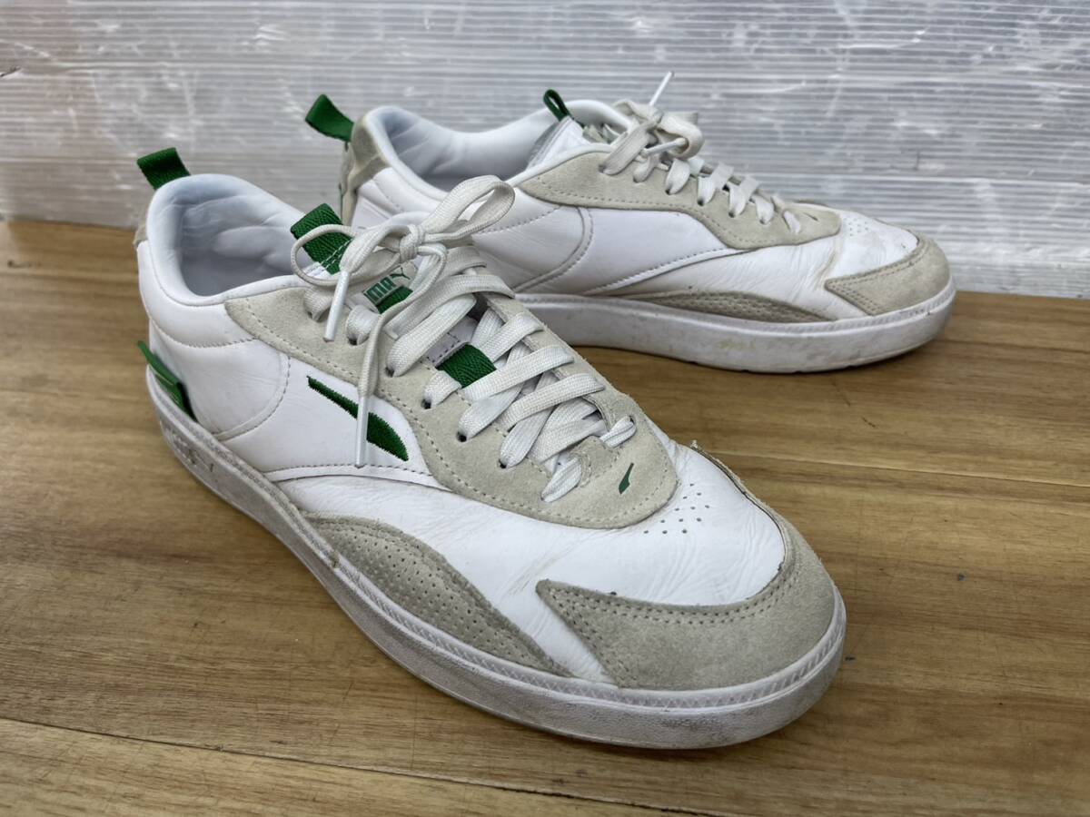 送料無料S82923 プーマ スニーカー PUMA OSLO PRO CLEAN グリーン 27cm_画像2