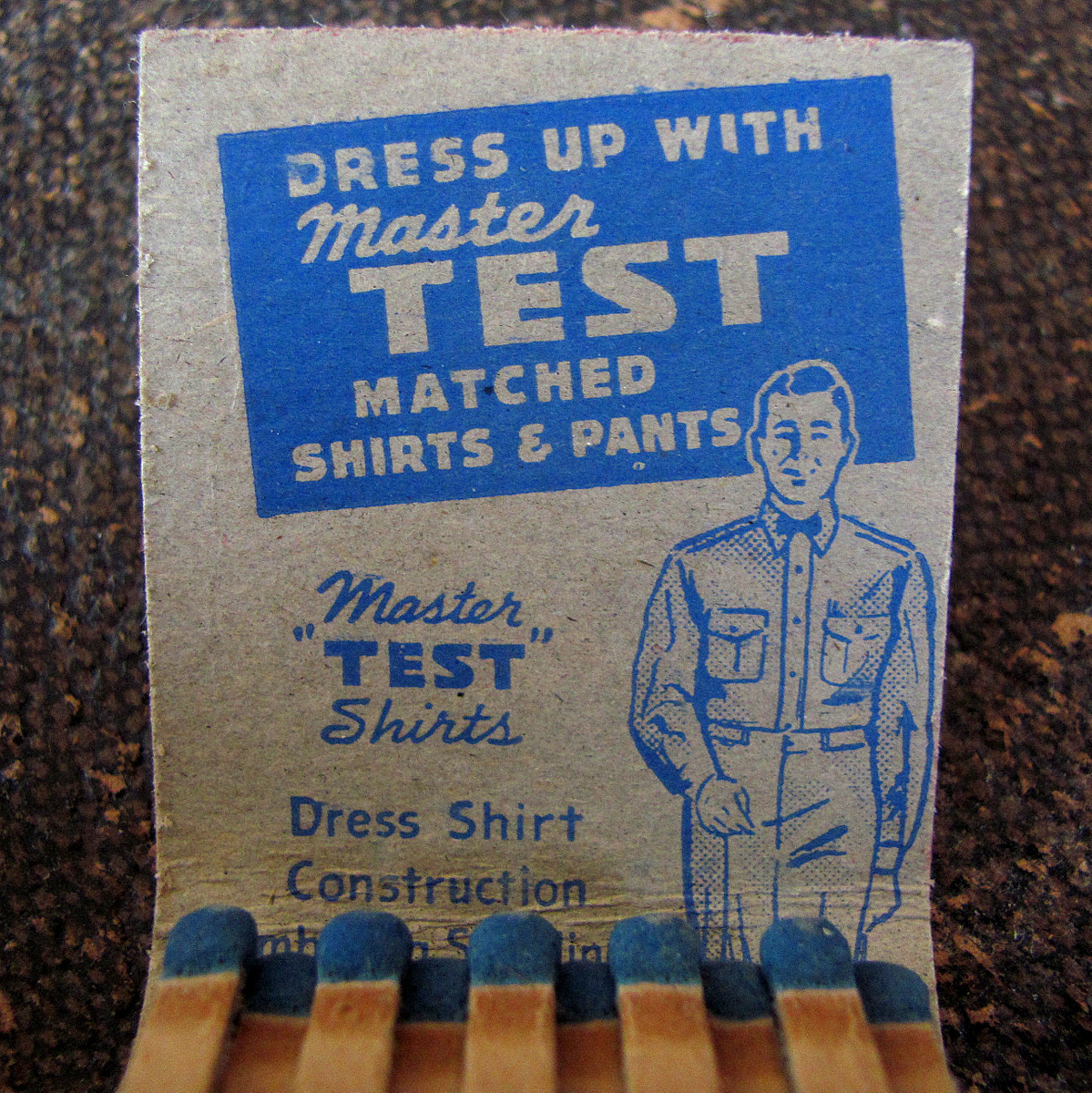 [ Match ] Vintage TEST OVERALLS 1930s - 1940 period test overall Work advertisement jeans rare [ dead stock ]1