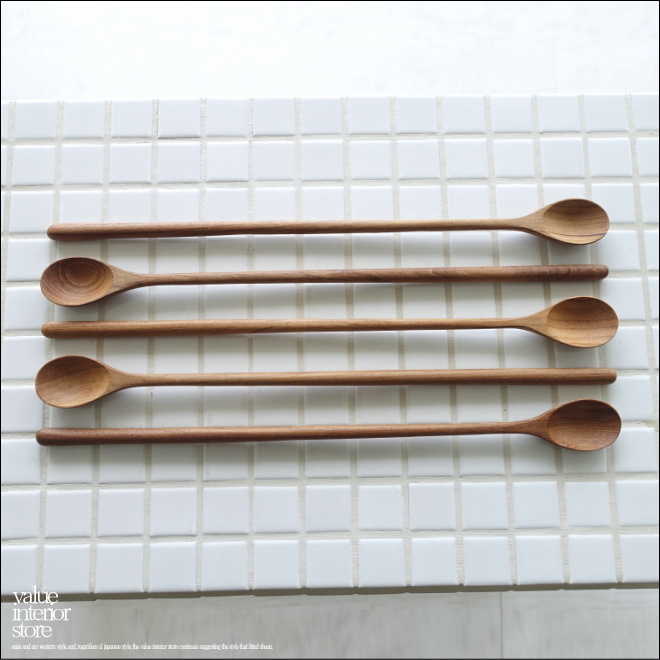  natural wood long spoon /L30cm bar spoon cocktail muddler cheeks muddler wooden tableware cutlery natural wood natural tableware 