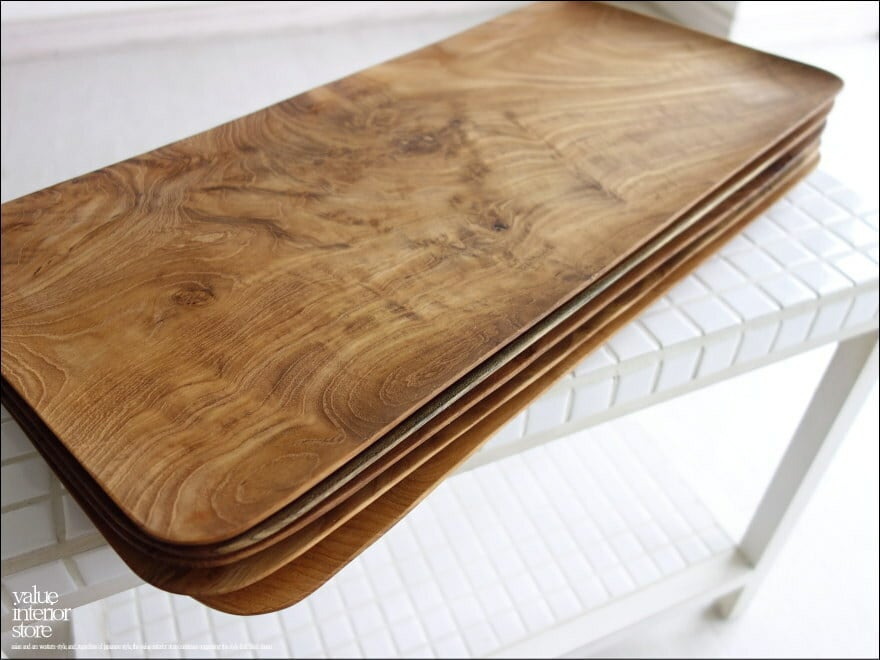  cheeks sa- bin g tray flat O-Bon tree plate wood tray tray handmade natural total purity hand made natural tree mineral oil finishing 50x24cm