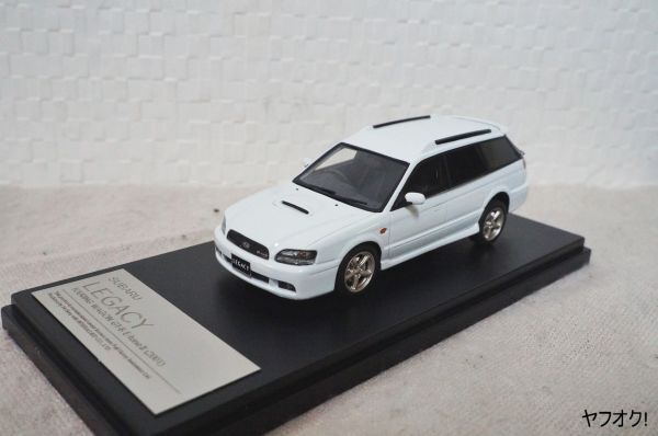 ハイストーリー スバル レガシィツーリングワゴン GT-B E-tuneⅡ 2001 1/43 ミニカー 白