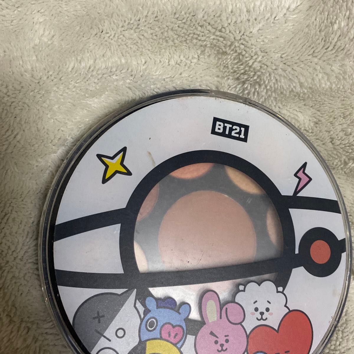 BT21 アイシャドウパレット BTS オレンジブラウン 化粧品 メイクパレット