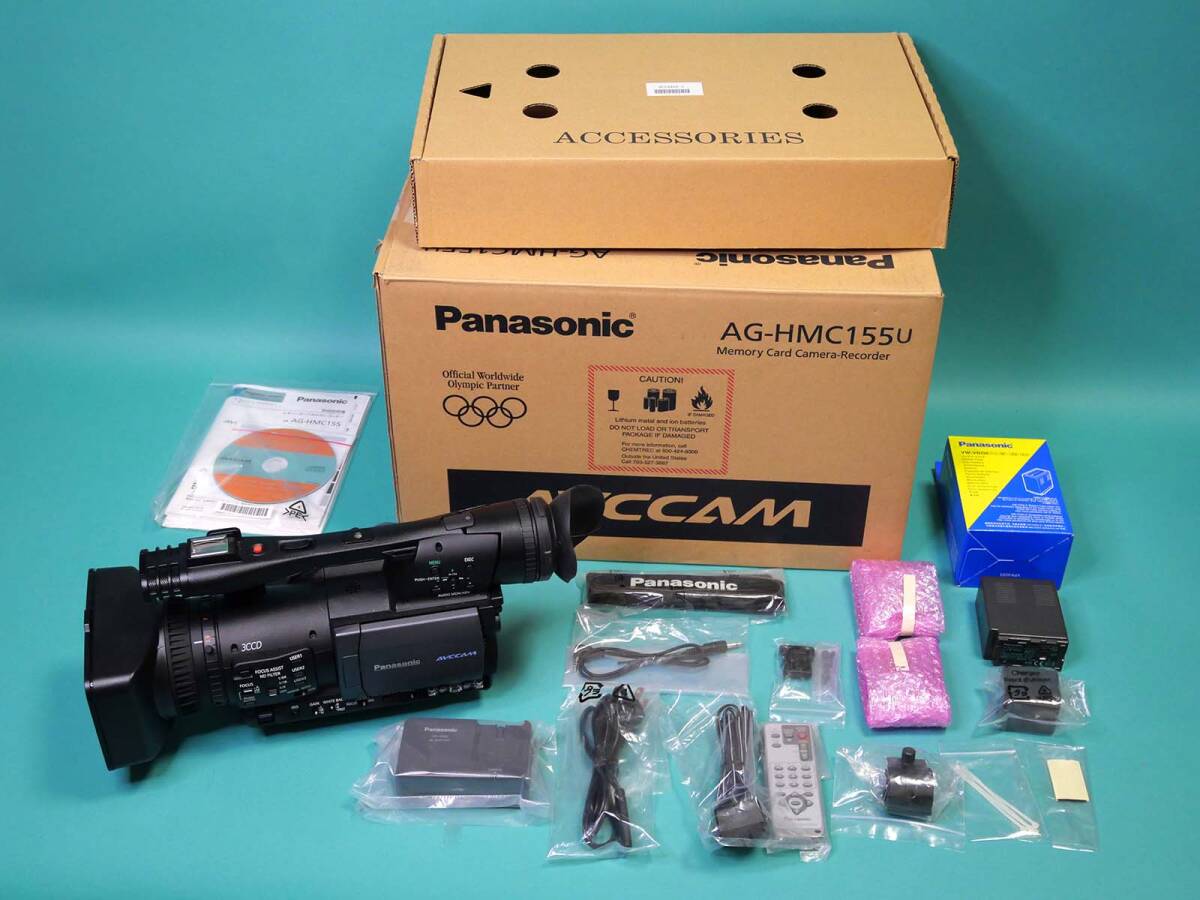 パナソニック　3CCD　HDビデオカメラ　AG-HMC1550 購入時の状態で保管、美品　ロングバッテリーのおまけ付き！