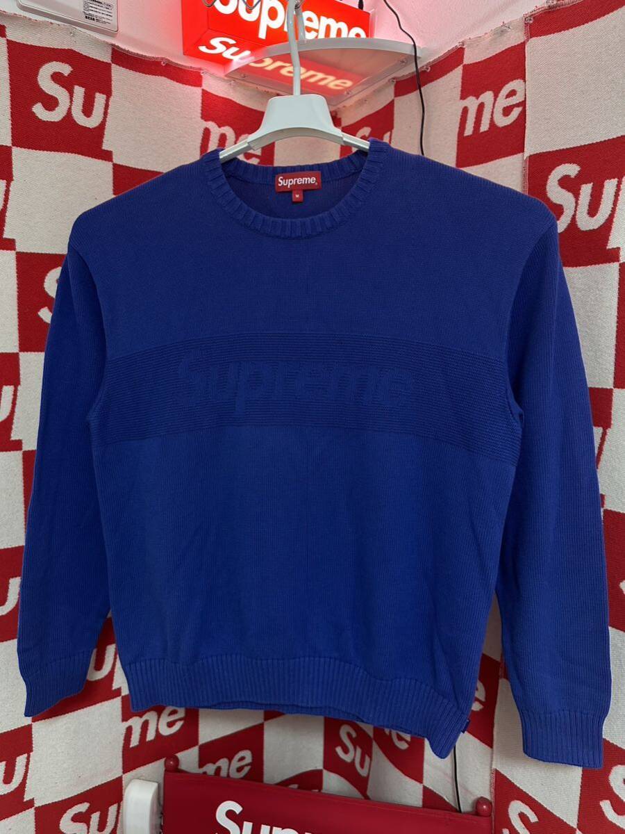 ☆超激レア☆Supreme Tonal Paneled Sweater シュプリーム トーナル パネル セーター_画像3