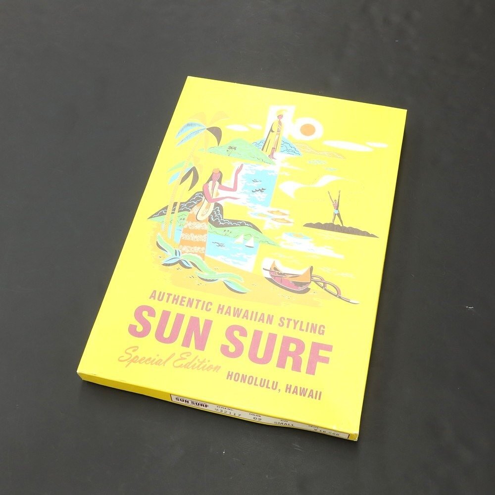 【中古】サンサーフ SUN SURF 半袖アロハシャツ オフホワイトxピンクxグリーン【サイズS】の画像7