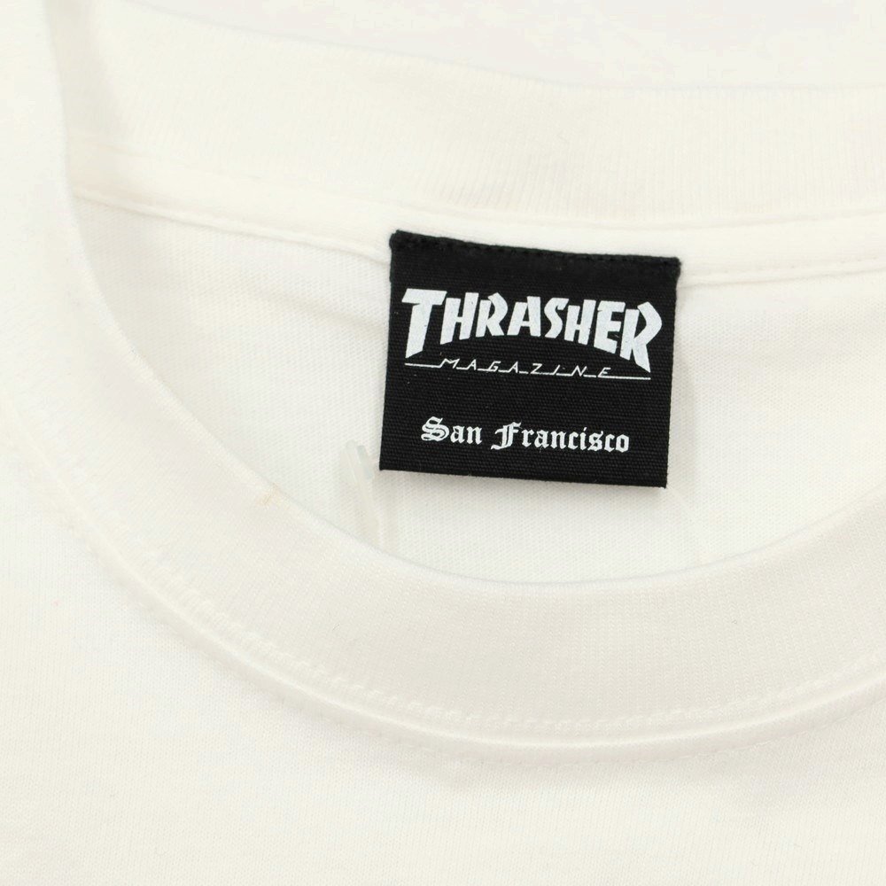 【中古】スラッシャー THRASHER ×キースへリング クルーネック 半袖Ｔシャツ ホワイト【サイズM】_画像3