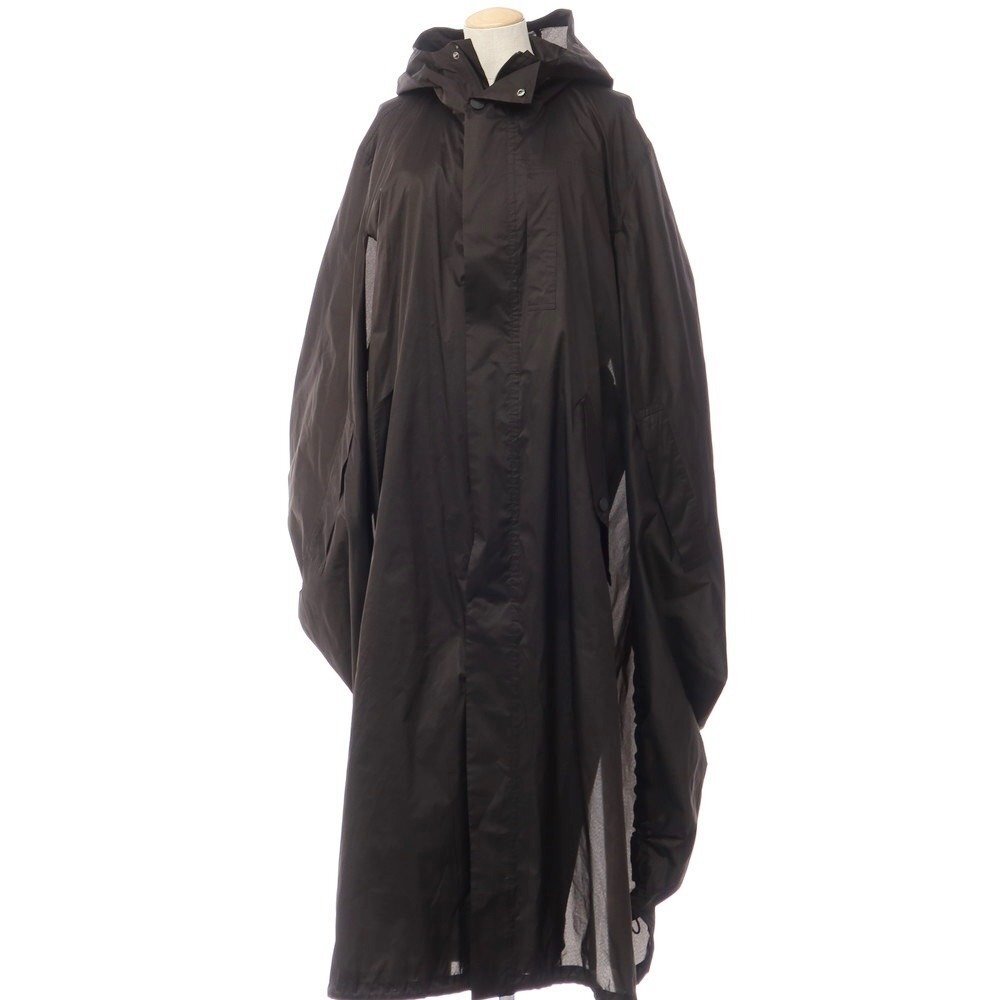 [ used ] Issey Miyake ISSEY MIYAKE 2023 year spring summer polyester series poncho f- dead coat black 