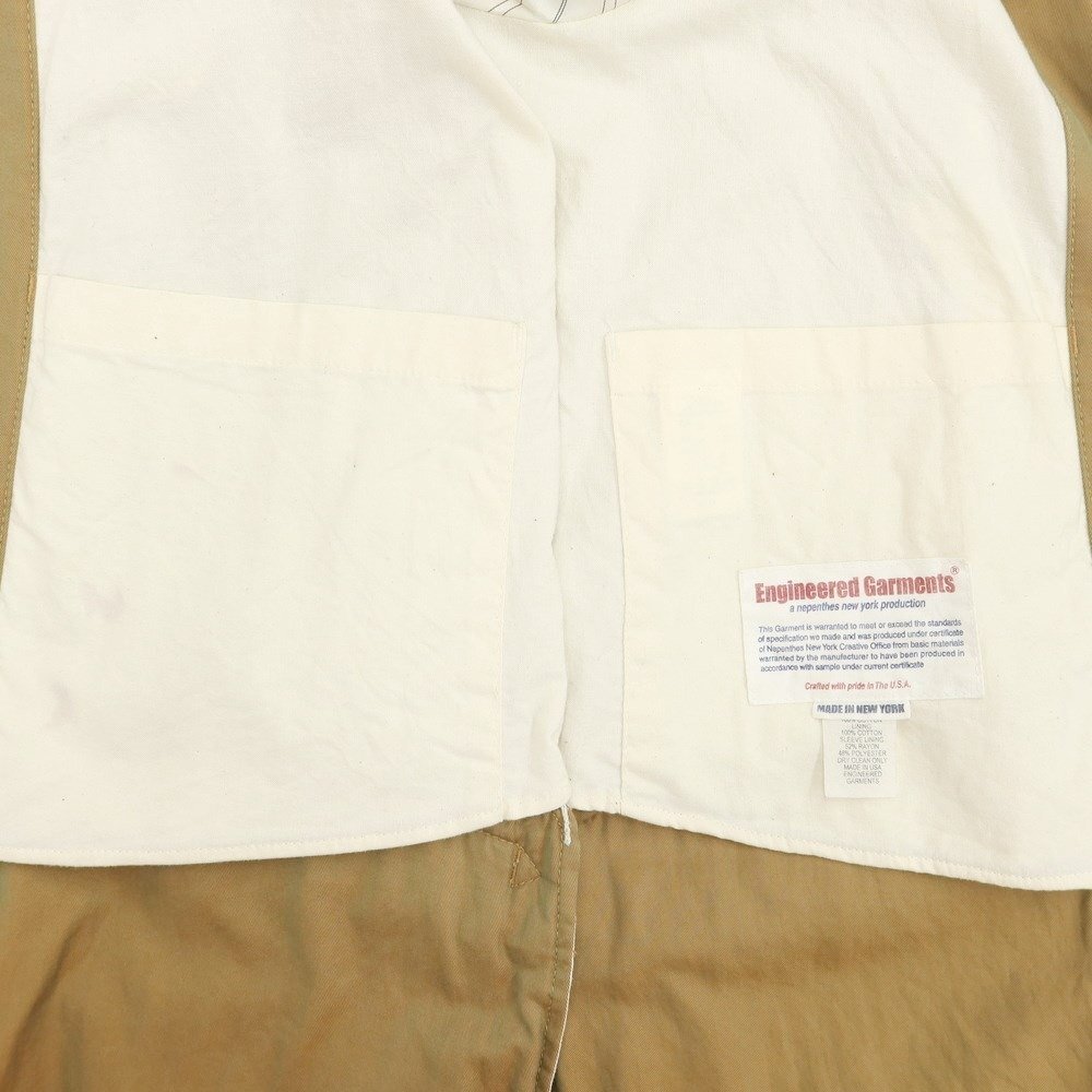 【中古】エンジニアードガーメンツ Engineered Garments コットン ショールカラーコート カーキ【M】_画像9