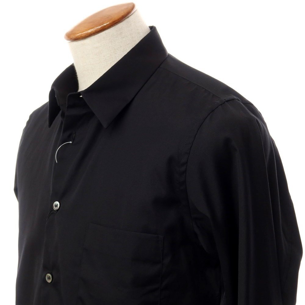 【未使用】ブラックコムデギャルソン BLACK COMME des GARCONS コットン ロングシャツ【サイズM】_画像2