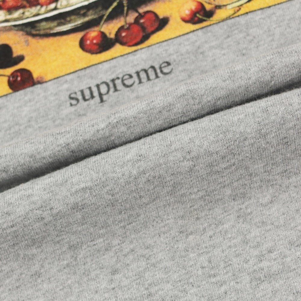 【中古】シュプリーム Supreme 2023年春夏 Strawberries Tee 半袖Ｔシャツ グレー【サイズL】_画像4