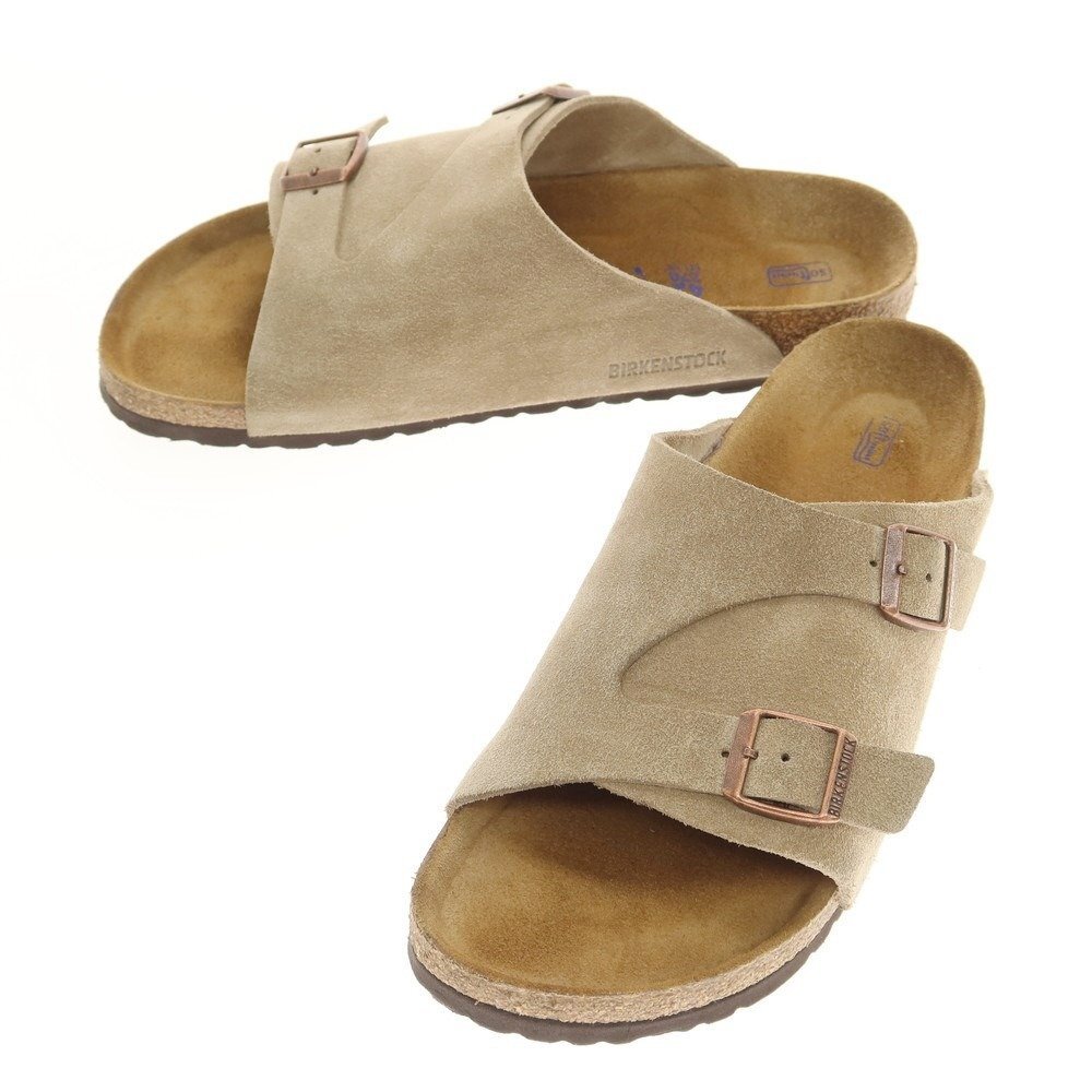 【中古】ビルケンシュトック BIRKENSTOCK Zurich スエード サンダル ベージュ【サイズ27】