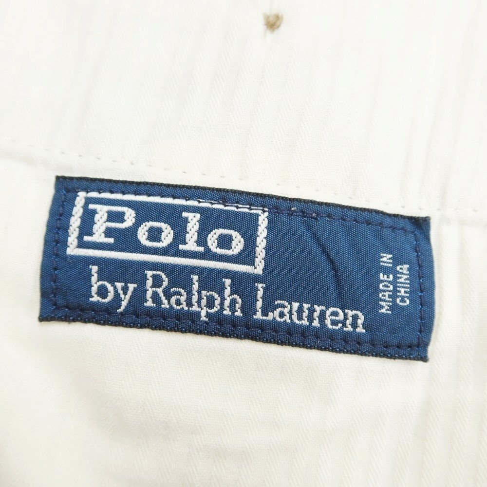 【中古】ポロ ラルフローレン Polo Ralph Lauren コットン チノパンツ オリーブ【サイズ34】_画像9
