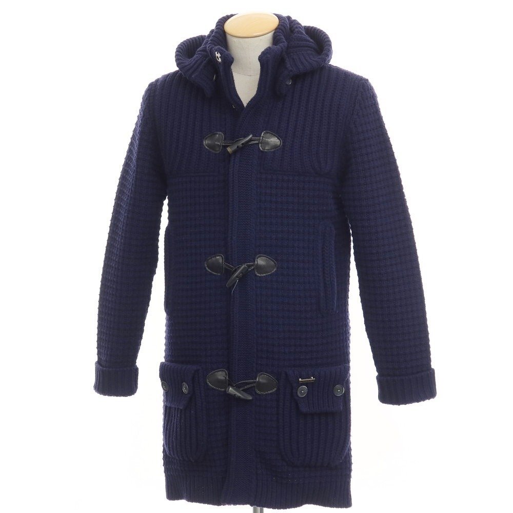[ used ] Burke BARK wool nylon knitted duffle coat [ size XS]