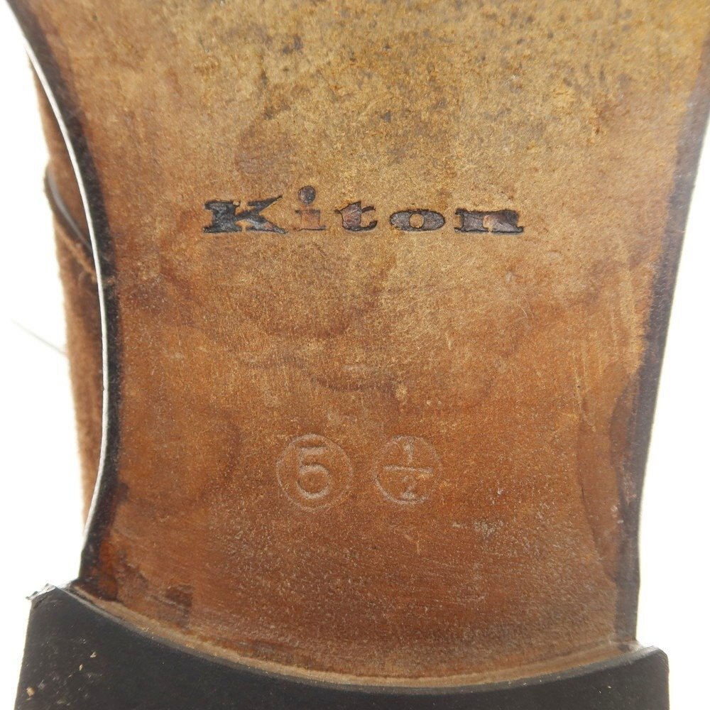 [ used ] key ton Kiton suede chukka boots [ size 5 1/2]