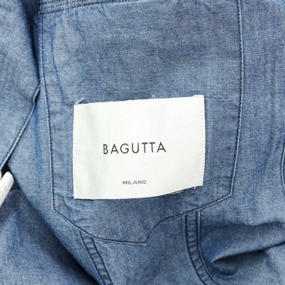 【新品】バグッタ Bagutta コットン デニムジャケット ネイビーブルー【サイズM】_画像6