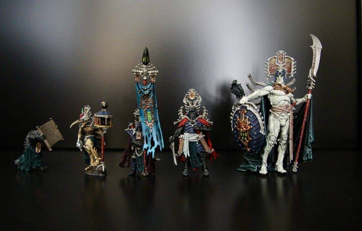 warhammer ウォーハンマー　KATAKROS, MORTARCH OF THE NECROPOLIS カタクロス　オシアークボーンリーパー　塗装済み完成品 _画像8