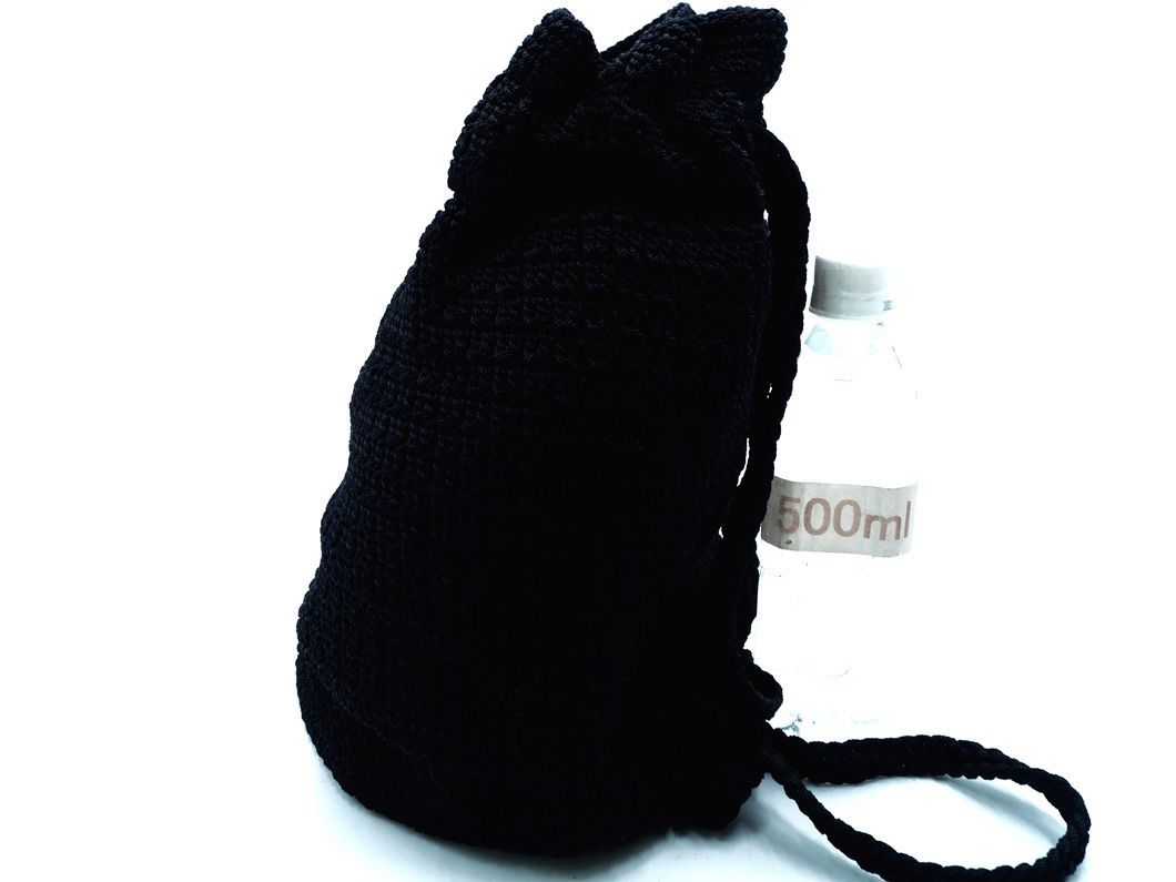 THE sak The sak crochet needle braided pouch rucksack Day Pack bag black ## * ebc9 lady's 