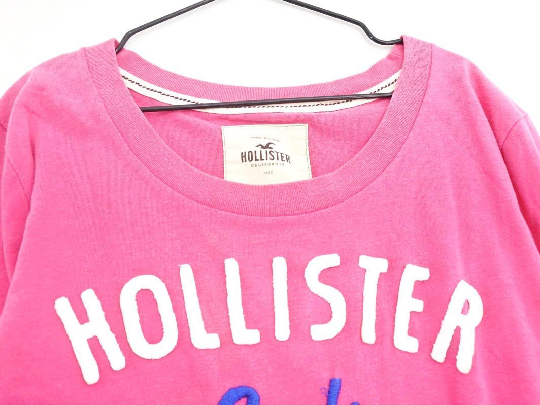 Hollister ホリスター 刺繍 Tシャツ sizeM/ピンク ■◇ ☆ ebc9 レディース_画像2