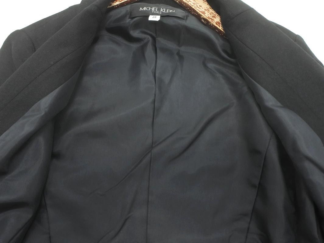 MICHEL KLEIN Michel Klein wool . setup jacket skirt suit size38/ black #* * eca7 lady's 