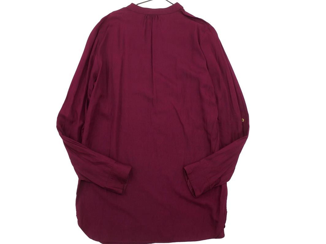 EGOIST Egoist long sleeve blouse shirt sizeF/ bordeaux #* * eca8 lady's 