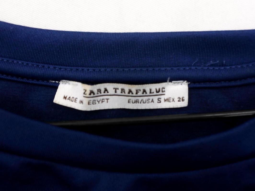 ZARA TRF ザラ トラファ 7分袖 カットソー sizeS/紺 ■◇ ☆ ecb2 レディース_画像5