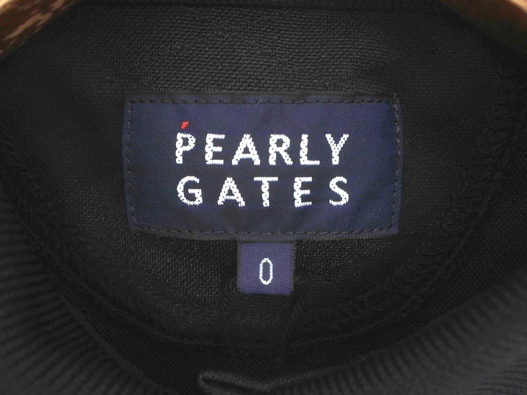 新品 PEARLY GATES パーリーゲイツ ゴルフウェア ロゴプリント ポロシャツ size0/黒 ■◆◎ ☆ ecb4 レディース_画像4