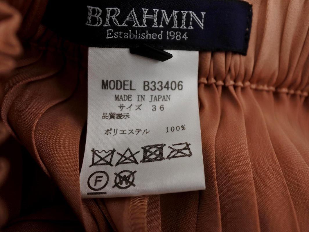 Brahmin ブラーミン ペチコート付き プリーツ ワイド パンツ size36/ピンクベージュ ■◇ ☆ ecb4 レディース_画像5