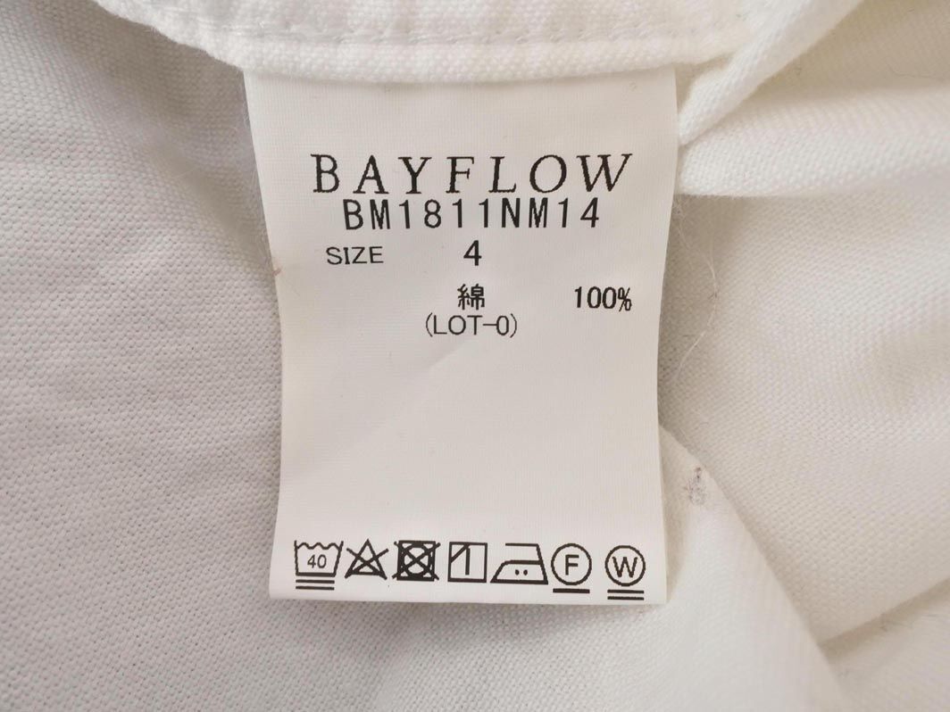 BAYFLOW ベイフロー シャツ size4/白 ■◇ ☆ ecb8 メンズ_画像6