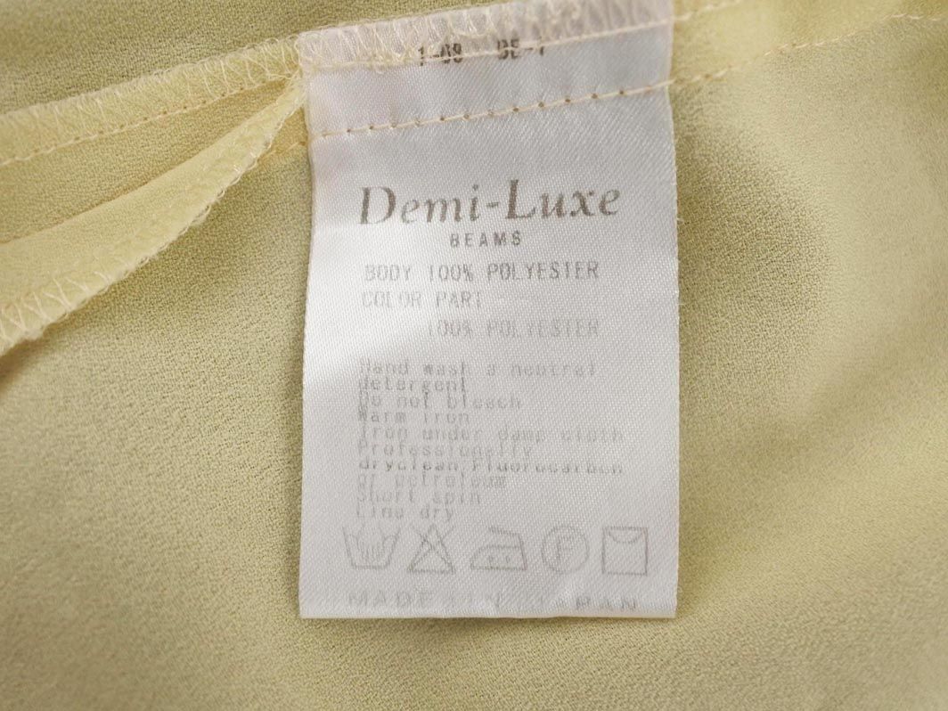 ネコポスOK Demi-Luxe BEAMS デミルクスビームス プルオーバー カットソー size36/黄 ■◇ ☆ ecb8 レディース_画像5