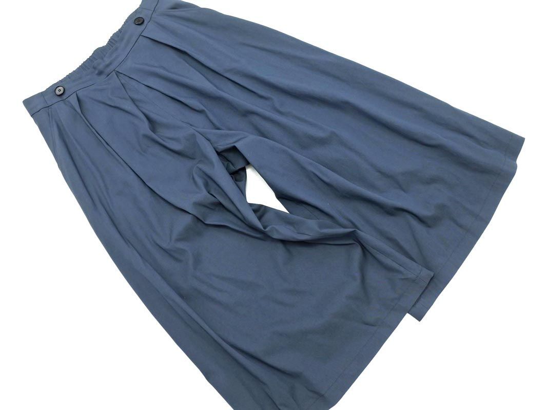  Untitled large size wide pants size44/ navy blue ## * ecb8 lady's 