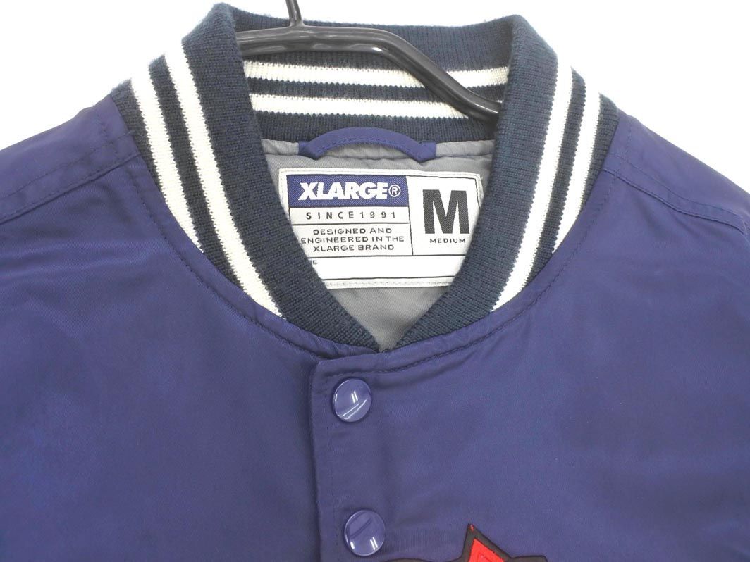 XLARGE エクストララージ ナイロン スタジャン ジャケット sizeM/青 ◇■ ☆ dlc0 メンズ_画像3