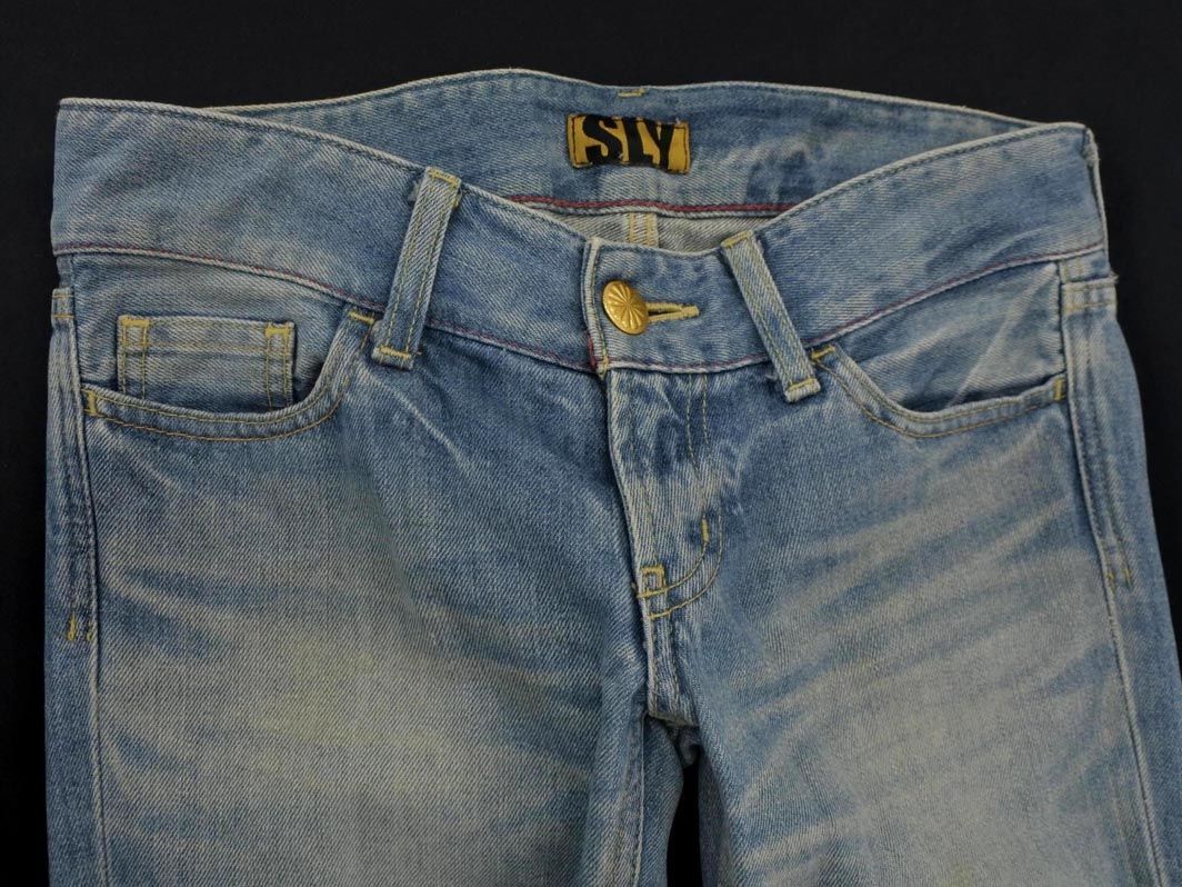 SLY スライ USED加工 デニムパンツ size26/青 ■■ ☆ ecb9 レディース_画像3