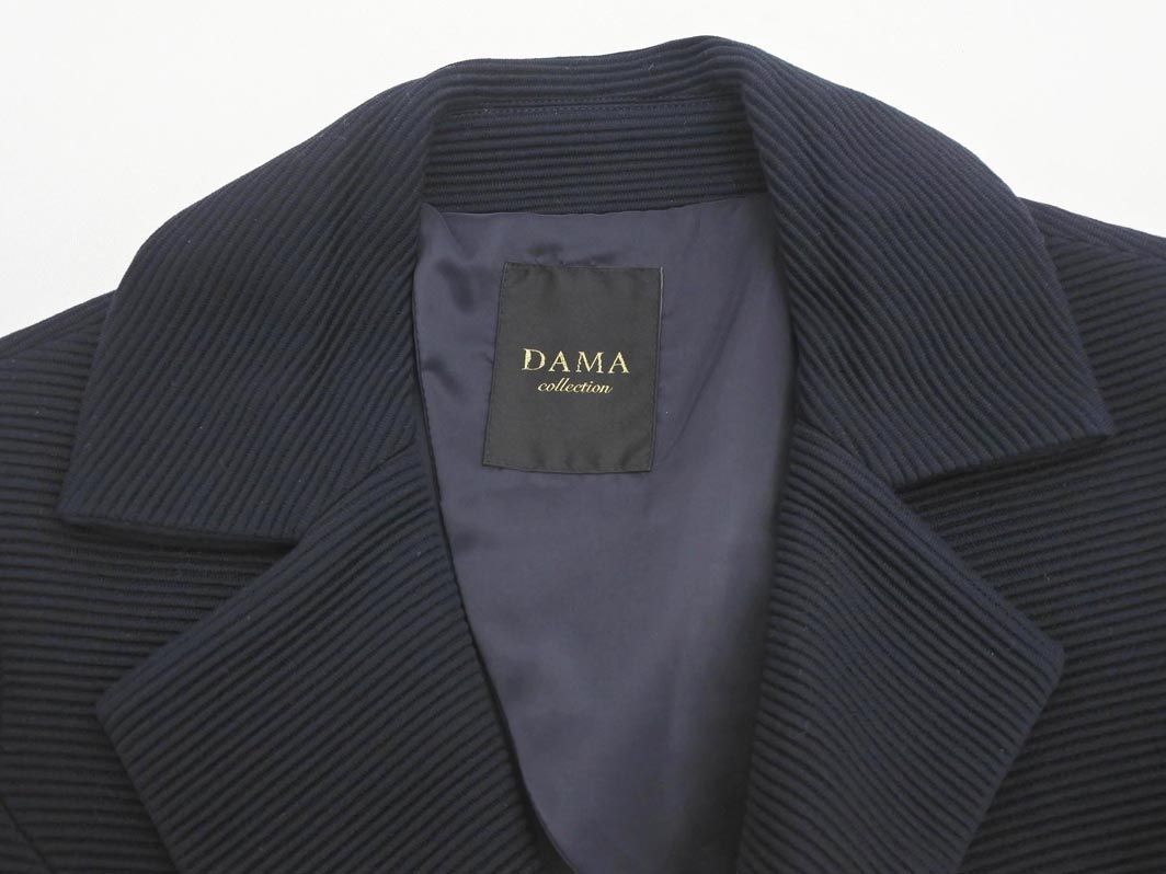 DAMA collection ダーマコレクション セットアップ ジャケット スカート スーツ size5AR/紺 ■◇ ☆ ecc2 レディース_画像4