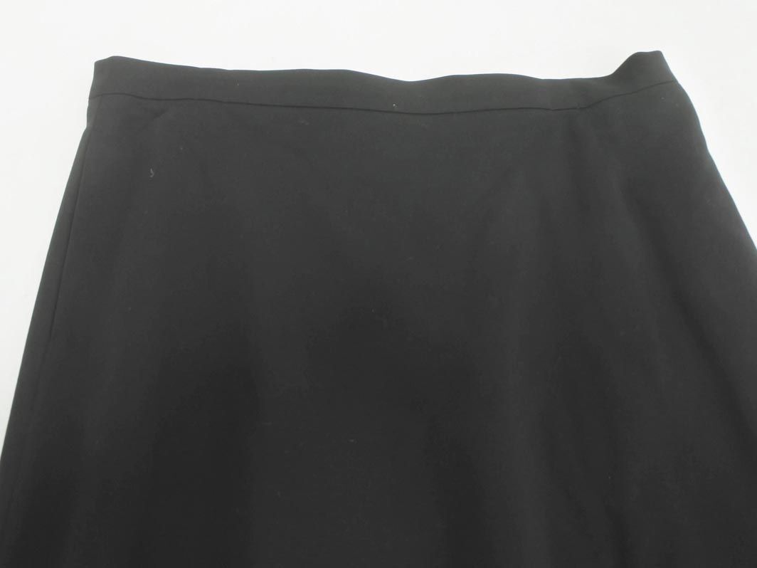 INDIVI インディヴィ 大きいサイズ Aライン 台形 スカート size44/黒 ■■ ☆ ecc5 レディース_画像2