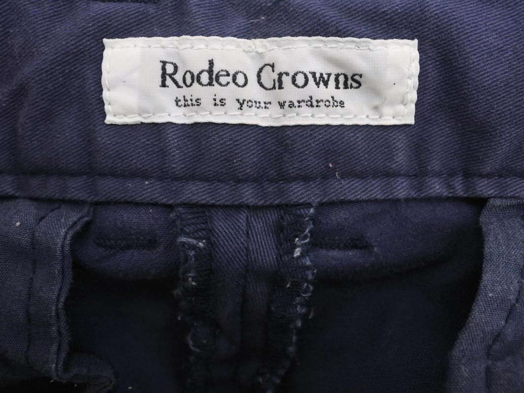RODEO CROWNS ロデオクラウンズ テーパード パンツ 紺 ■◇ ☆ ecc6 レディース_画像6