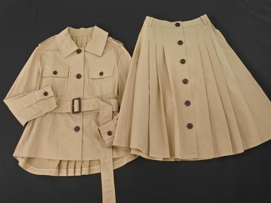  new goods RUIRUE BOUTIQUE Louis ruebtik shirt skirt setup sizeS/ beige #* * ecc7 lady's 