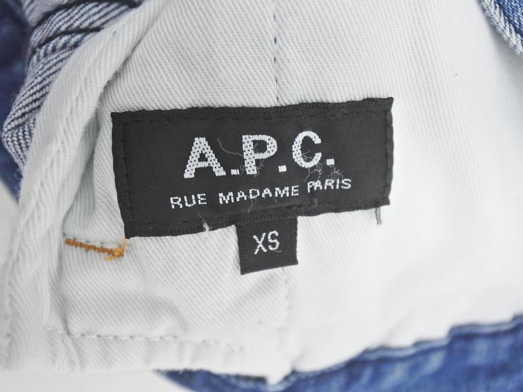 A.P.C. アーペーセー Gジャン デニム ジャケット sizeXS/青 ■◇ ☆ ecc7 メンズ_画像5