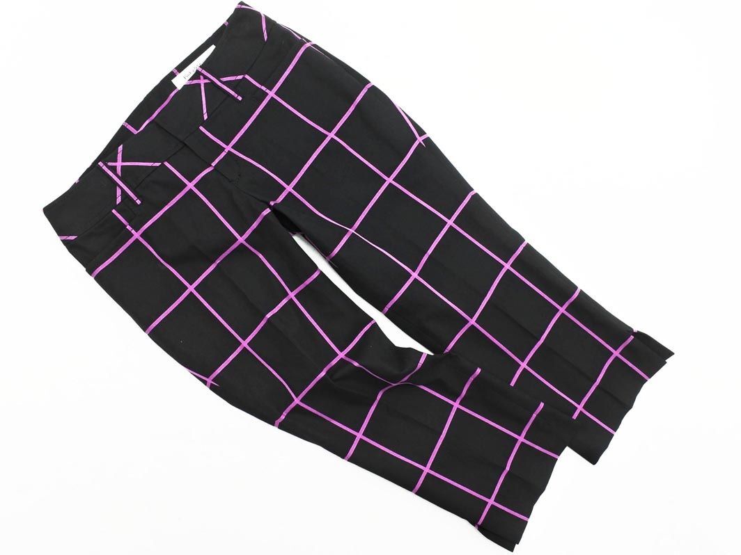 Pinky&Dianne Pinky & Diane check cropped pants size38/ black x pink #* * ecc7 lady's 