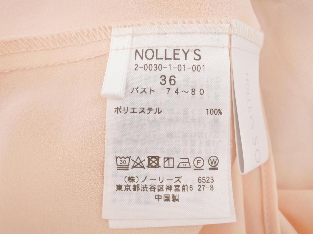 ネコポスOK NOLLEY’S ノーリーズ パイピング ブラウス シャツ size36/ピンク ■◇ ☆ ecc7 レディース_画像5