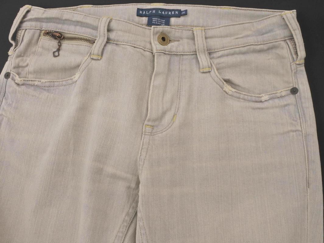 Ralph Lauren Ralph Lauren повреждение обработка Denim брюки size26/ серый ## * ecc5 женский 