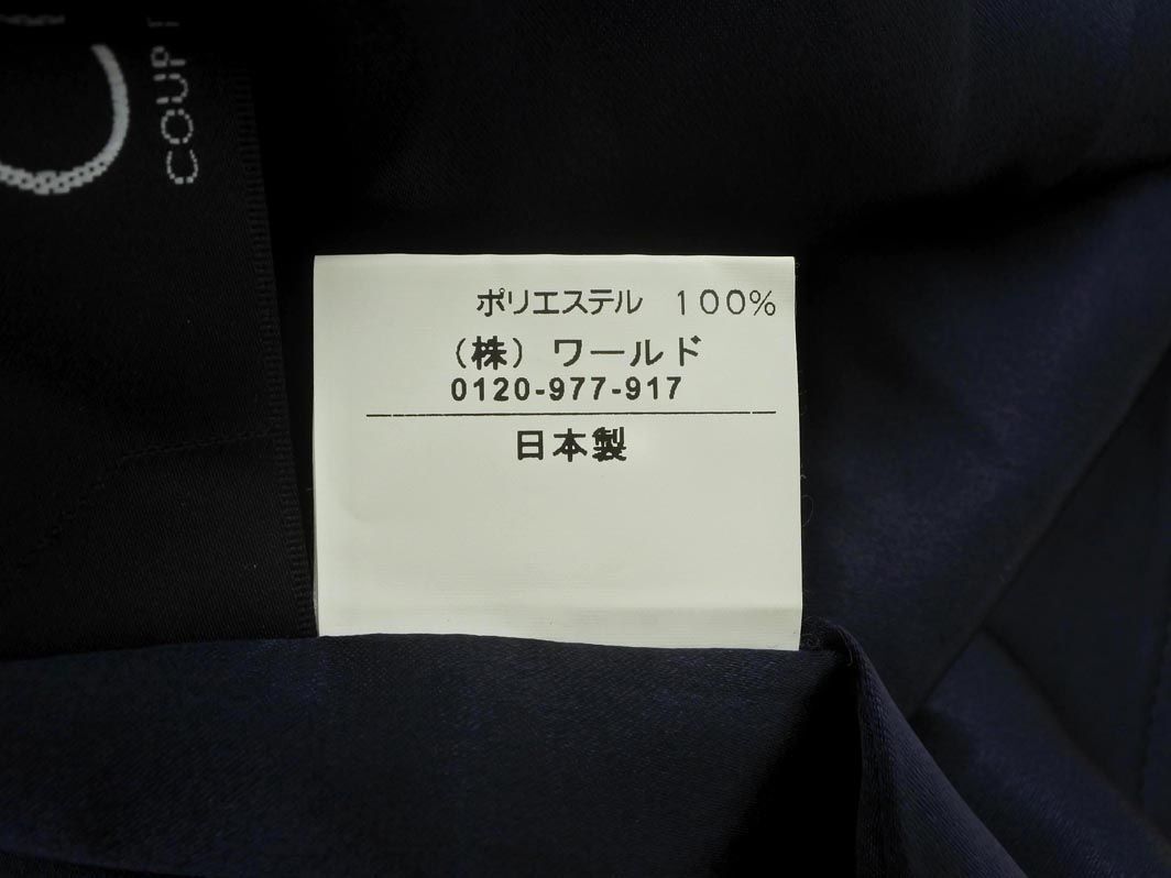 COUP DE CHANCE クードシャンス シフォン 切替 Iライン ワンピース size36/紺xピンクx紫 ■◇ ☆ ecc8 レディース_画像5