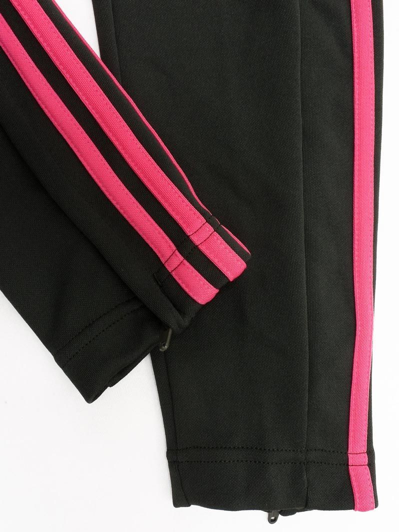 adidas アディダス 裾ジップ トラック パンツ sizeM/グレーｘピンク ■■ ☆ eca8 レディース_画像2