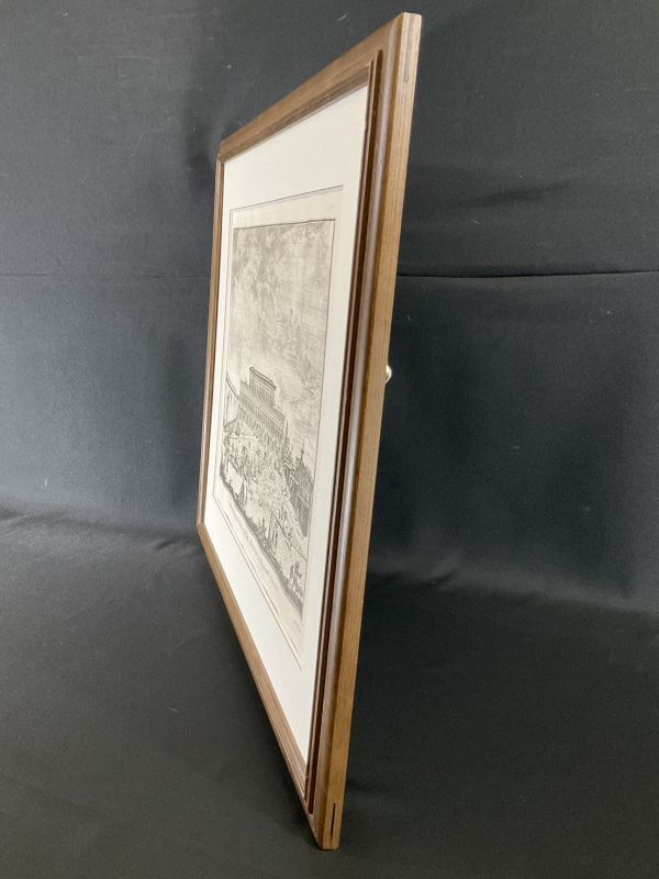 真作■銅版画■Giuseppe Zocchi・ジョゼッペ・ゾッキ ■ピッティ宮殿■アンティークな逸品■額付絵画 2ｄの画像8