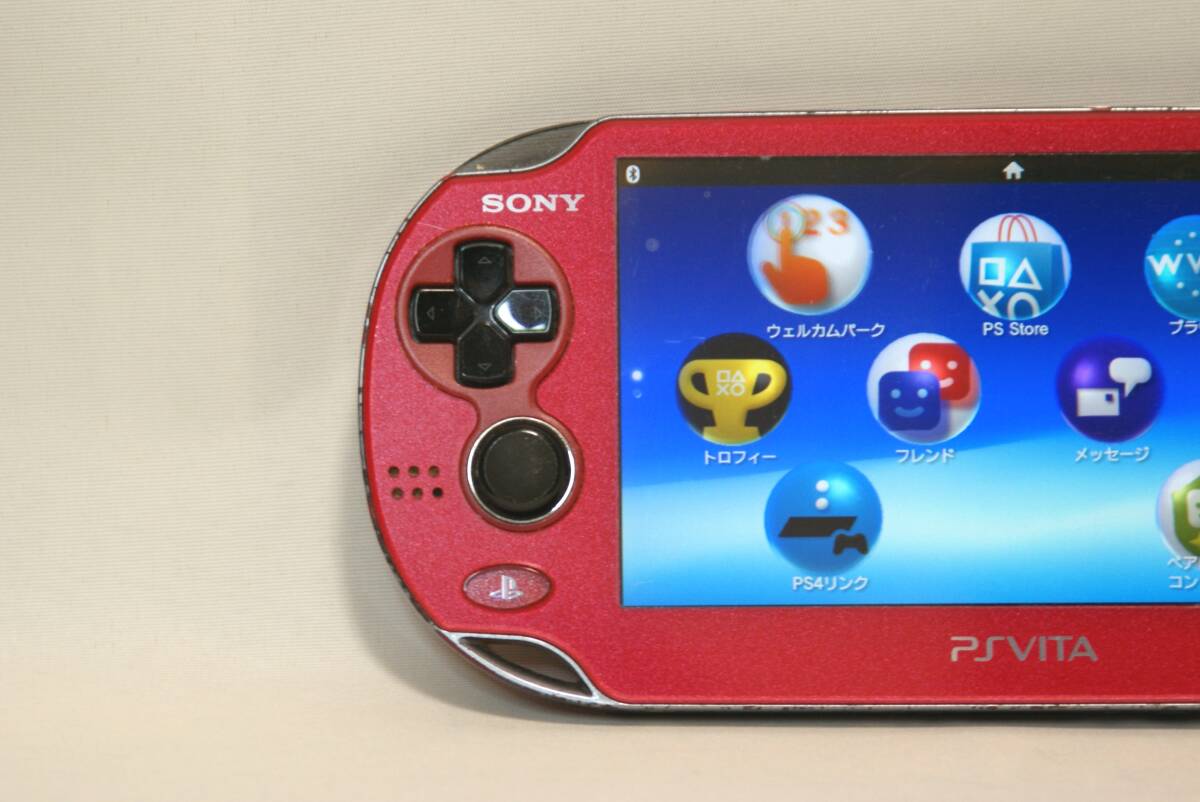 PlayStation Vita PCH-1000 コズミック・レッド ★★★作動品★★★ Wi-Fiモデル_画像6