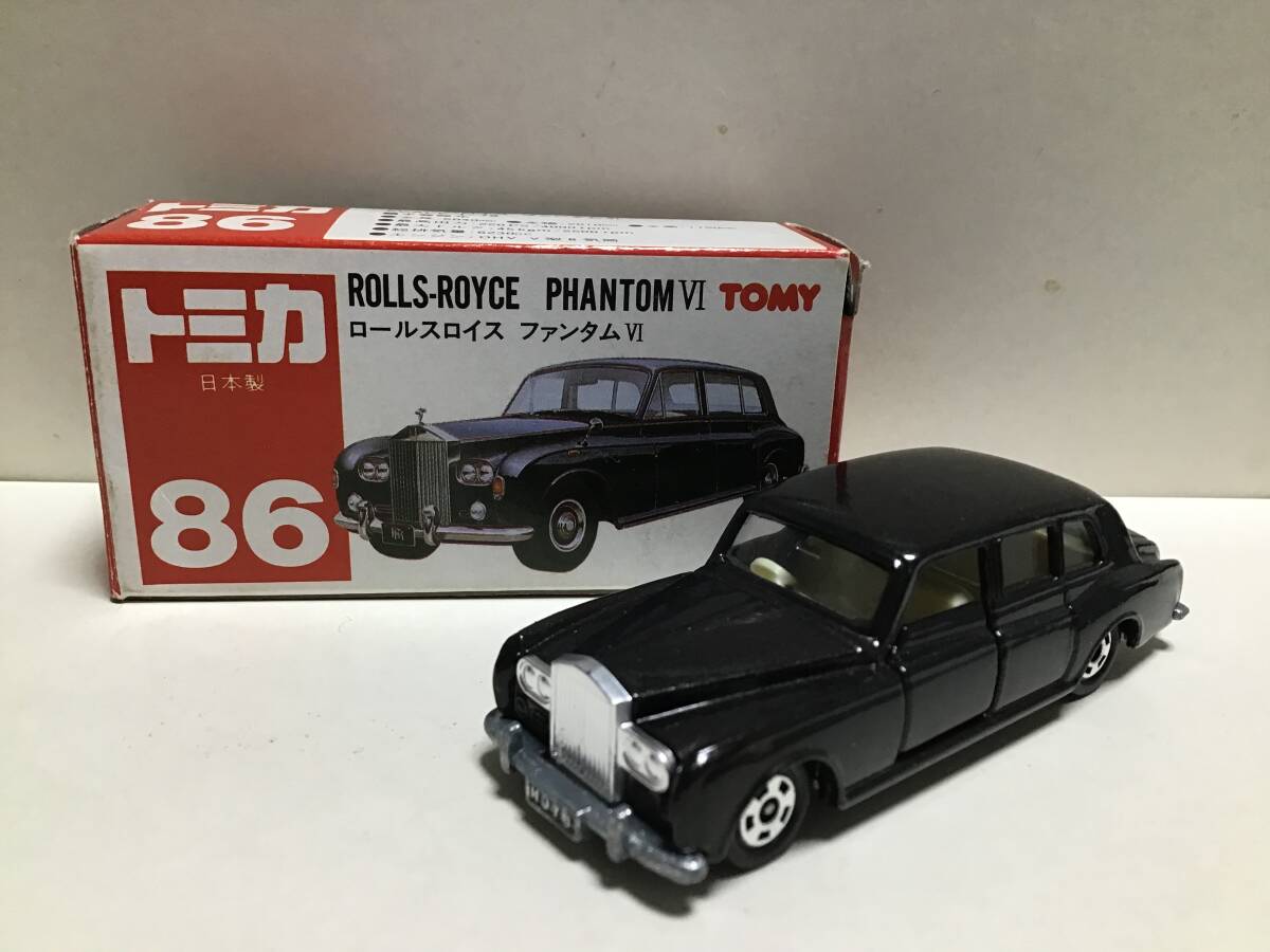トミカ 日本製 赤箱 86.ロールスロイス ファンタムIV Yahoo!オークション - トミカ 赤箱 86 ロールスロイス