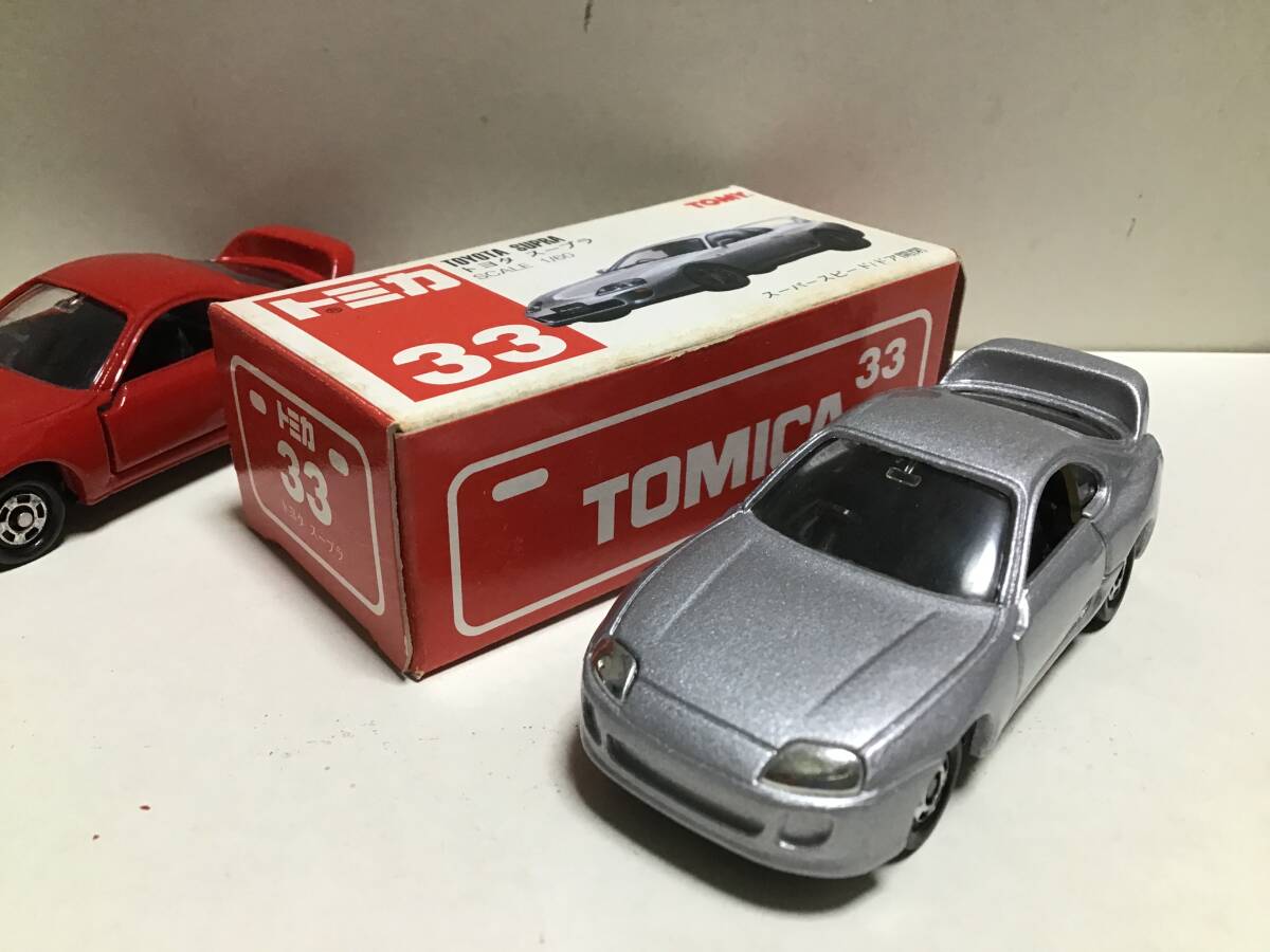 トミカ　赤箱　33 トヨタ　スープラ　中国製　旧箱_画像3