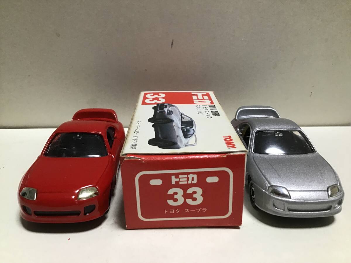 トミカ　赤箱　33 トヨタ　スープラ　中国製　旧箱_画像6