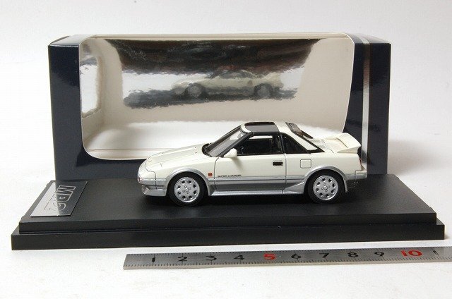 ☆ホビージャパン MARK43 1/43トヨタ MR2 G-リミテッド スーパー チャージャー T バー ルーフ （AW11）スパークル ウェーブ トーニングの画像3