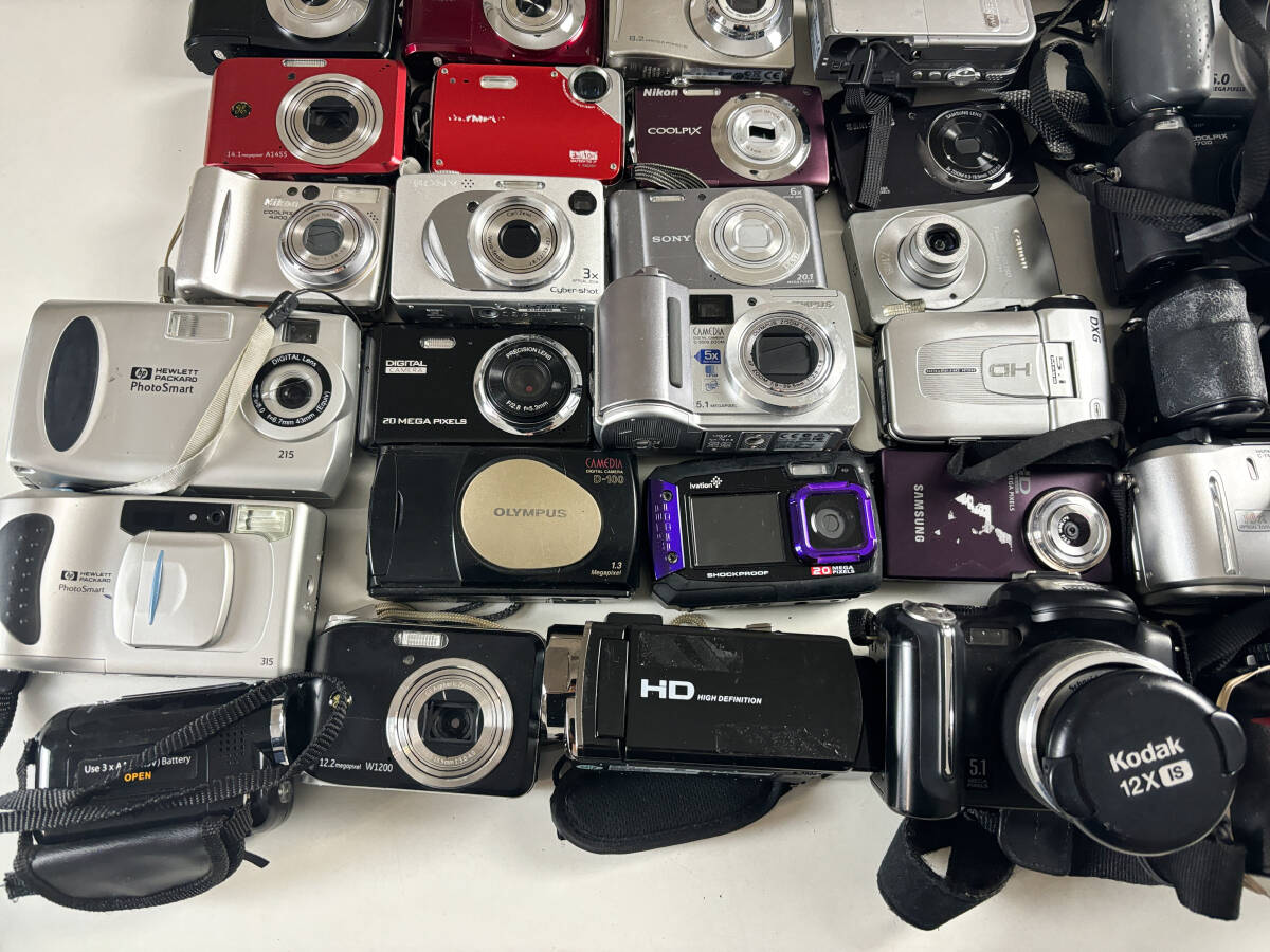 35台 ジャンクデジカメ コンパクトデジタルカメラ 大量 まとめ売り まとめ セット CANON NIKON KODAK OLYMPUS FUJIFILM_画像4