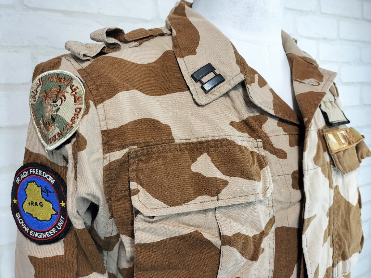 スロバキア軍 イラク派遣 大尉 着用 イラク自由作戦 国連派遣 UN フルパッチジャケット　戦闘服 ジャケット スロバキア デザート迷彩 001_画像6